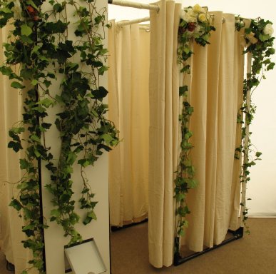 Pergola Party Photo Booth for Weddings with Ivy And Roses